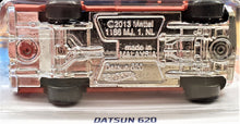 Load image into Gallery viewer, Hot Wheels 2020 Datsun 620 Matte Red HW Hot Trucks 8/10 New Long Card