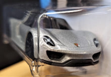 Load image into Gallery viewer, Hot Wheels 2018 Porsche 918 Spyder Silver #184 Factory Fresh 2/10 New