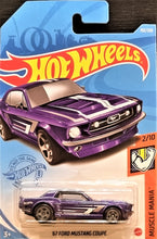 Load image into Gallery viewer, Hot Wheels 2021 '67 Ford Mustang Coupe Purple #192 Muscle Mania 2/10 New