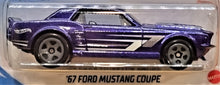 Load image into Gallery viewer, Hot Wheels 2021 '67 Ford Mustang Coupe Purple #192 Muscle Mania 2/10 New