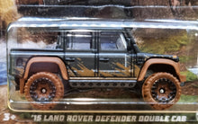 Load image into Gallery viewer, Hot Wheels 2022 '15 Land Rover Defender Double Cab Black Mud Runners 5/5 New