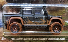 Load image into Gallery viewer, Hot Wheels 2022 '15 Land Rover Defender Double Cab Black Mud Runners 5/5 New