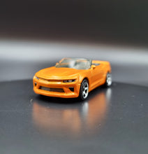 Load image into Gallery viewer, Matchbox 2019 '16 Chevy Camaro Convertible Pearl Orange Blue Highways Pack