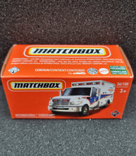 Load image into Gallery viewer, Matchbox 2022 International Terrastar Ambulance White #36 MBX Metro New Box