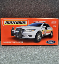 Load image into Gallery viewer, Matchbox 2022 Ford Police Interceptor White MBX Highway #42/100 New Sealed Box