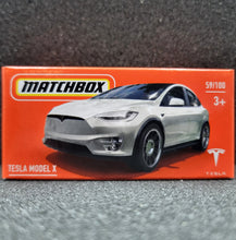 Load image into Gallery viewer, Matchbox 2022 Tesla Model X White #59/100 MBX Highway New Sealed Box