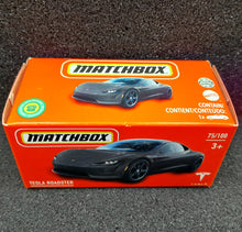 Load image into Gallery viewer, Matchbox 2022 Tesla Roadster Grey #75 MBX Showroom New Sealed Box