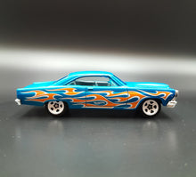 Load image into Gallery viewer, Hot Wheels 2019 '66 Ford 427 Fairlane Satin Blue HW Flames 5 Pack Loose