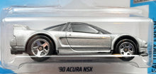 Load image into Gallery viewer, Hot Wheels 2018 '90 Acura NSX Grey #4 Factory Fresh 6/10 New Long Card