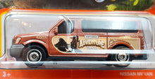 Load image into Gallery viewer, Matchbox 2022 Nissan NV Van Brown #1 MBX Showroom New Long Card
