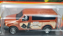 Load image into Gallery viewer, Matchbox 2022 Nissan NV Van Brown #1 MBX Showroom New Long Card