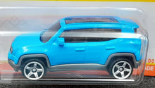 Load image into Gallery viewer, Matchbox 2022 '19 Jeep Renegade Blue #6 MBX Off-Road New Long Card