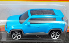 Load image into Gallery viewer, Matchbox 2022 '19 Jeep Renegade Blue #6 MBX Off-Road New Long Card