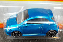 Load image into Gallery viewer, Matchbox 2022 2019 Fiat 500 Turbo Blue MBX Metro #11/100 New Long Card