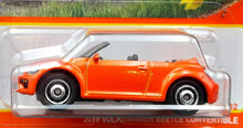 Load image into Gallery viewer, Matchbox 2022 2019 Volkswagen Beetle Convertible Orange MBX Highway #14/100 New Long Card