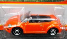 Load image into Gallery viewer, Matchbox 2022 2019 Volkswagen Beetle Convertible Orange MBX Highway #14/100 New Long Card