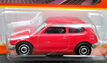 Load image into Gallery viewer, Matchbox 2022 1976 Honda CVCC Red #21 MBX Metro New Long Card