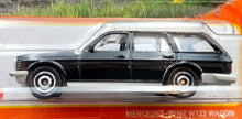 Load image into Gallery viewer, Matchbox 2022 Mercedes-Benz W123 Wagon Black #22 MBX Highway New Long Card