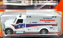 Load image into Gallery viewer, Matchbox 2022 International Terrastar Ambulance White #36 MBX Metro New Long Card