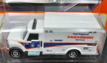 Load image into Gallery viewer, Matchbox 2022 International Terrastar Ambulance White #36 MBX Metro New Long Card