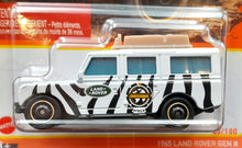 Load image into Gallery viewer, Matchbox 2022 '65 Land Rover Gen II White #45 MBX Off-Road New Long Card