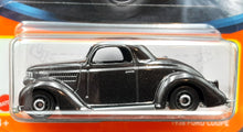 Load image into Gallery viewer, Matchbox 2022 1936 Ford Coupe Black #48 MBX Showroom New Long Card