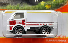 Load image into Gallery viewer, Matchbox 2022 Subaru Sambar White MBX Highway #43/100 New Long Card