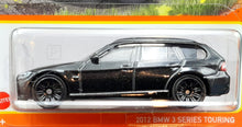 Load image into Gallery viewer, Matchbox 2022 2012 BMW 3 Series Touring Black #58 MBX Highway New Long Card