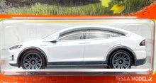Load image into Gallery viewer, Matchbox 2022 Tesla Model X White #59/100 MBX Highway New Long Card