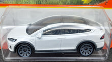 Load image into Gallery viewer, Matchbox 2022 Tesla Model X White #59/100 MBX Highway New Long Card