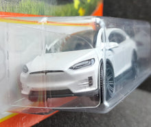 Load image into Gallery viewer, Matchbox 2022 Tesla Model X White #59/100 MBX Highway New Long Card