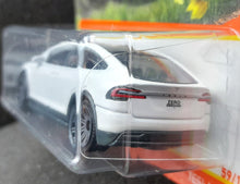 Load image into Gallery viewer, Matchbox 2022 Tesla Model X White #59/100 MBX Highway New Long Card