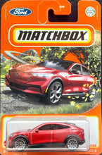 Load image into Gallery viewer, Matchbox 2022 2021 Ford Mustang Mach-E Red #65 MBX Highway New Long Card