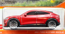 Load image into Gallery viewer, Matchbox 2022 2021 Ford Mustang Mach-E Red #65 MBX Highway New Long Card