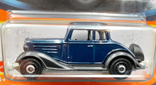 Load image into Gallery viewer, Matchbox 2022 1934 Chevy Master Coupe Dark Blue MBX Showroom #71 New Long Card