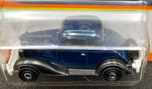 Load image into Gallery viewer, Matchbox 2022 1934 Chevy Master Coupe Dark Blue MBX Showroom #71 New Long Card