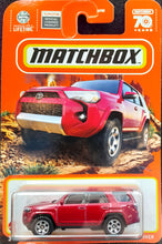 Load image into Gallery viewer, Matchbox 2022 Toyota 4Runner Red #81 MBX Off-Road New Long Card