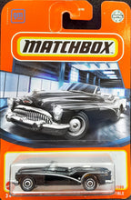 Load image into Gallery viewer, Matchbox 2022 1953 Buick Skylark Convertible Black #83 MBX Showroom New Long Card