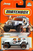 Load image into Gallery viewer, Matchbox 2022 Jeep Wrangler Superlift White #99 MBX Off-Road New Long Card