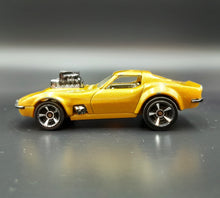 Load image into Gallery viewer, Hot Wheels 2017 '68 Corvette - Gas Monkey Garage Gold #99 HW Screen Time 3/10