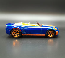 Load image into Gallery viewer, Hot Wheels 2018 Camaro Convertible Concept Blue 50th Anniversary Throwback 9/10