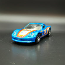 Load image into Gallery viewer, Hot Wheels 2018 Corvette C6 Blue 50th Anniversary Throwback 8/10