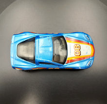 Load image into Gallery viewer, Hot Wheels 2018 Corvette C6 Blue 50th Anniversary Throwback 8/10