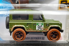 Load image into Gallery viewer, Hot Wheels 2021 Land Rover Defender 90 Green #32 Baja Blazers 4/10 New Long Card