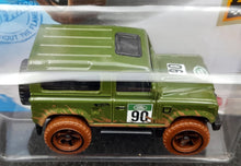 Load image into Gallery viewer, Hot Wheels 2021 Land Rover Defender 90 Green #32 Baja Blazers 4/10 New Long Card