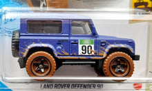 Load image into Gallery viewer, Hot Wheels 2021 Land Rover Defender 90 Blue #32 Baja Blazers 4/10 New Long Card