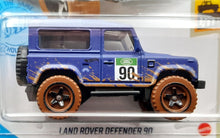 Load image into Gallery viewer, Hot Wheels 2021 Land Rover Defender 90 Blue #32 Baja Blazers 4/10 New Long Card