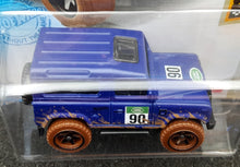 Load image into Gallery viewer, Hot Wheels 2021 Land Rover Defender 90 Blue #32 Baja Blazers 4/10 New Long Card