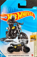 Load image into Gallery viewer, Hot Wheels 2021 Ducati Scrambler Hot Wheels Edition #169 Baja Blazers 9/10 New