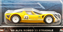Load image into Gallery viewer, Hot Wheels 2022 '69 Alfa Romeo 33 Stradale Yellow Exotic Envy Car Culture 1/5
